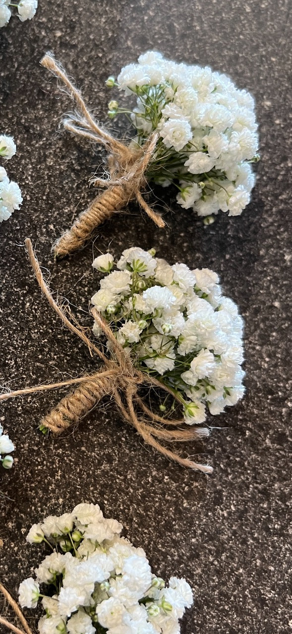 Baby's Breath Boutonniere