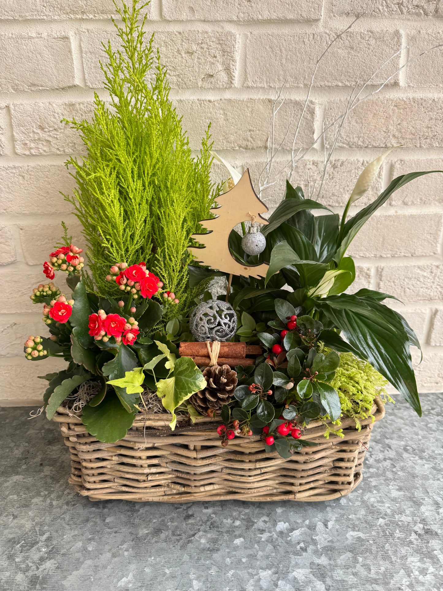 Rectangular Holiday Planter